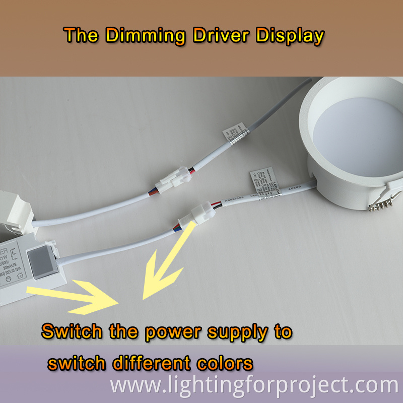 New commercial Diming LED Downlight 7W led light recessed hotel downlight for office